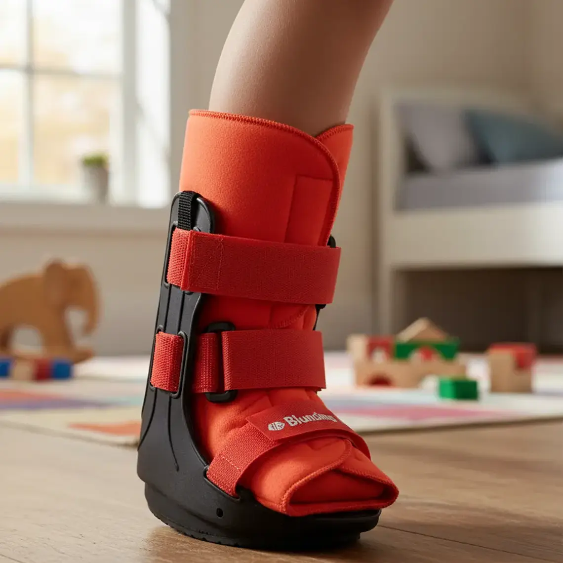 BOTA INMOVILIZADORA PEDIATRICA TALLA M - ROJA 1
