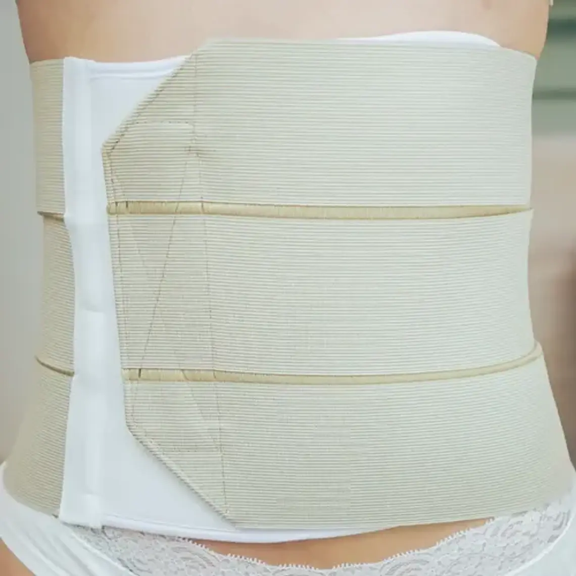 FAJA 3 BANDAS BEIGE POST OPERATORIA TALLA XL- FAJASMEDICAS 1
