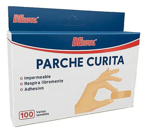 PARCHE CURITA 100unidades DEROYAL