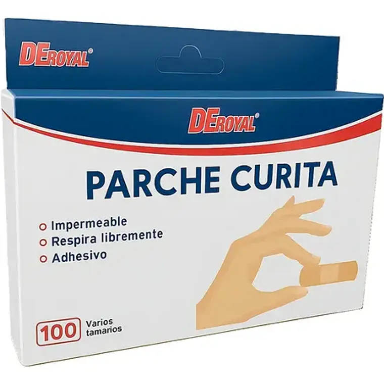 PARCHE CURITA 100unidades DEROYAL 1