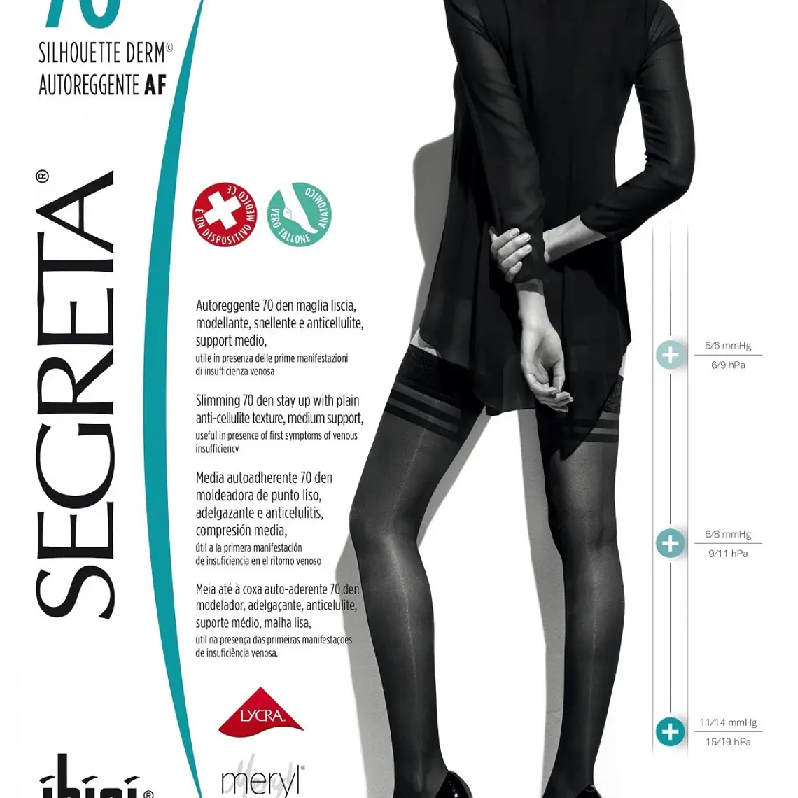 MEDIA MUSLO LINEA 70 SEGRETA - COMPRESION (11-14mmHG) 1