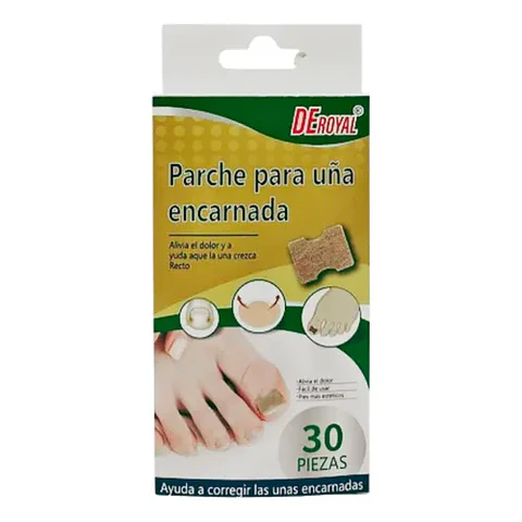 PARCHE PARA UÑA ENCARNADA - 30 PIEZAS