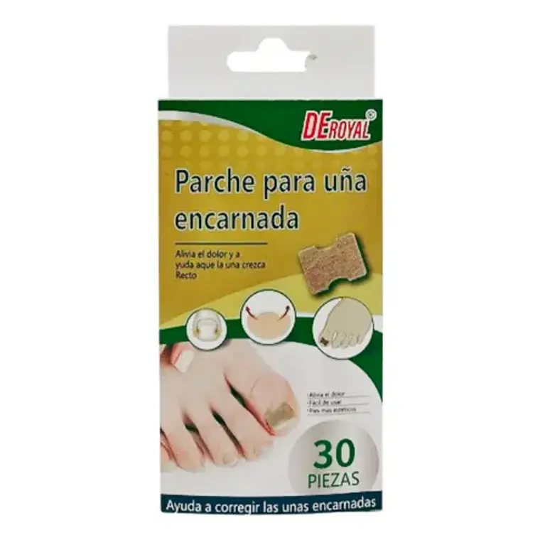 PARCHE PARA UÑA ENCARNADA - 30 PIEZAS 1
