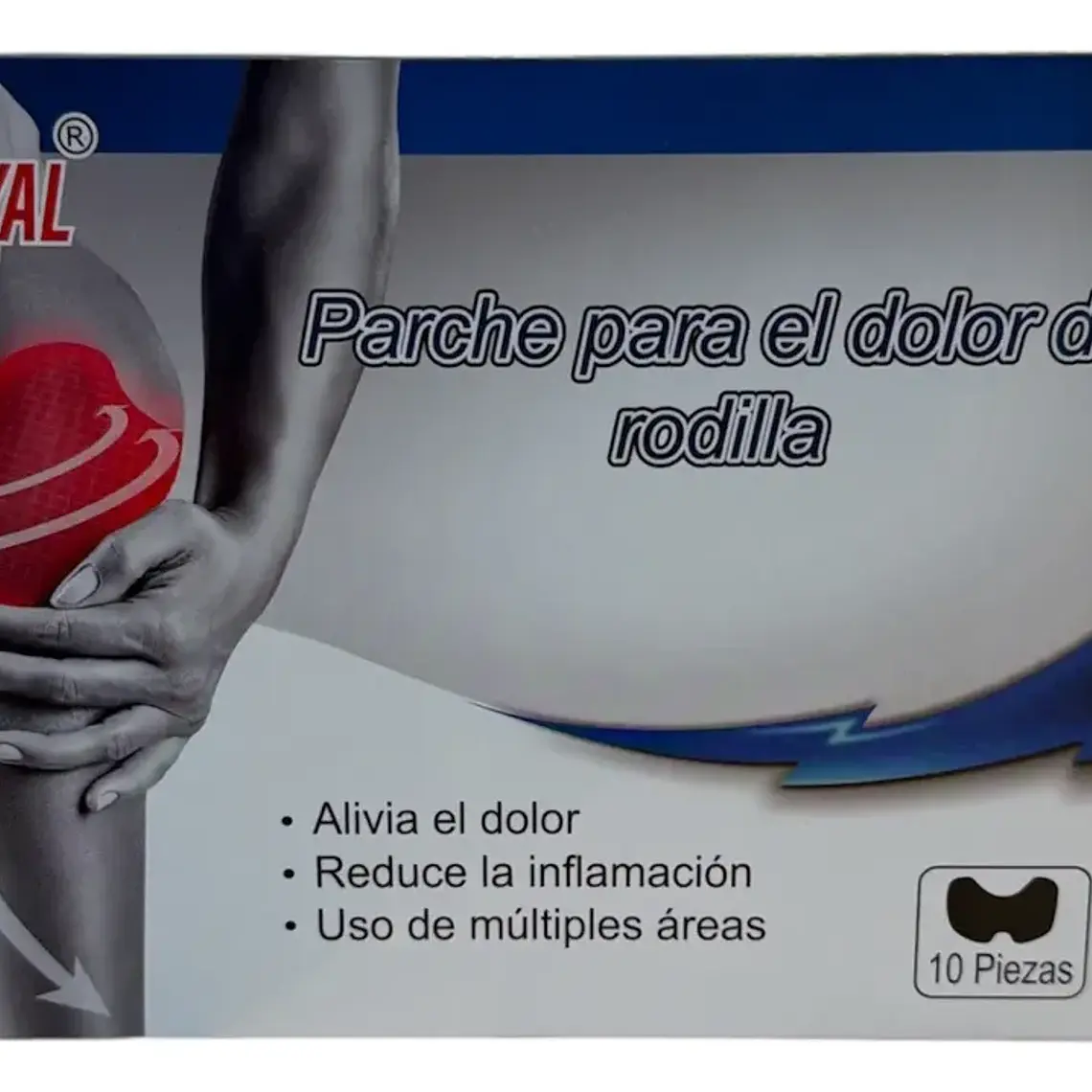 PARCHE PARA DOLOR DE RODILLA 10 UNIDADES - DEROYAL 1