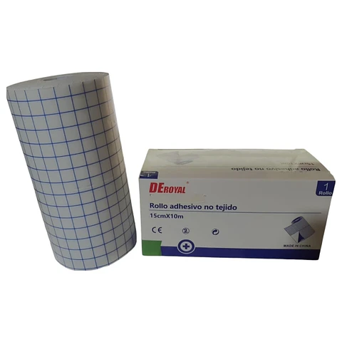 ROLLO ADHESIVO NO TEJIDO 15CMX10M - DEROYAL