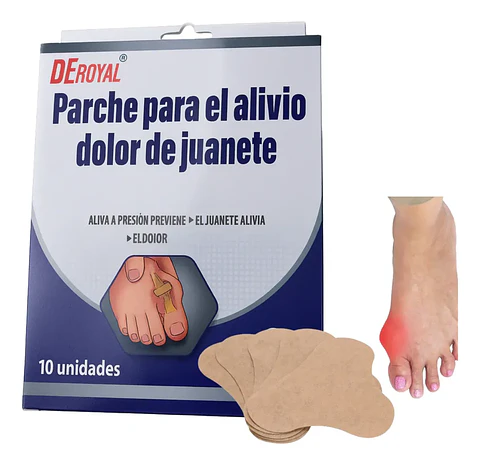 PARCHE PARA EL ALIVIO DOLOR DE JUANETE 10 UNIDADES - DEROYAL