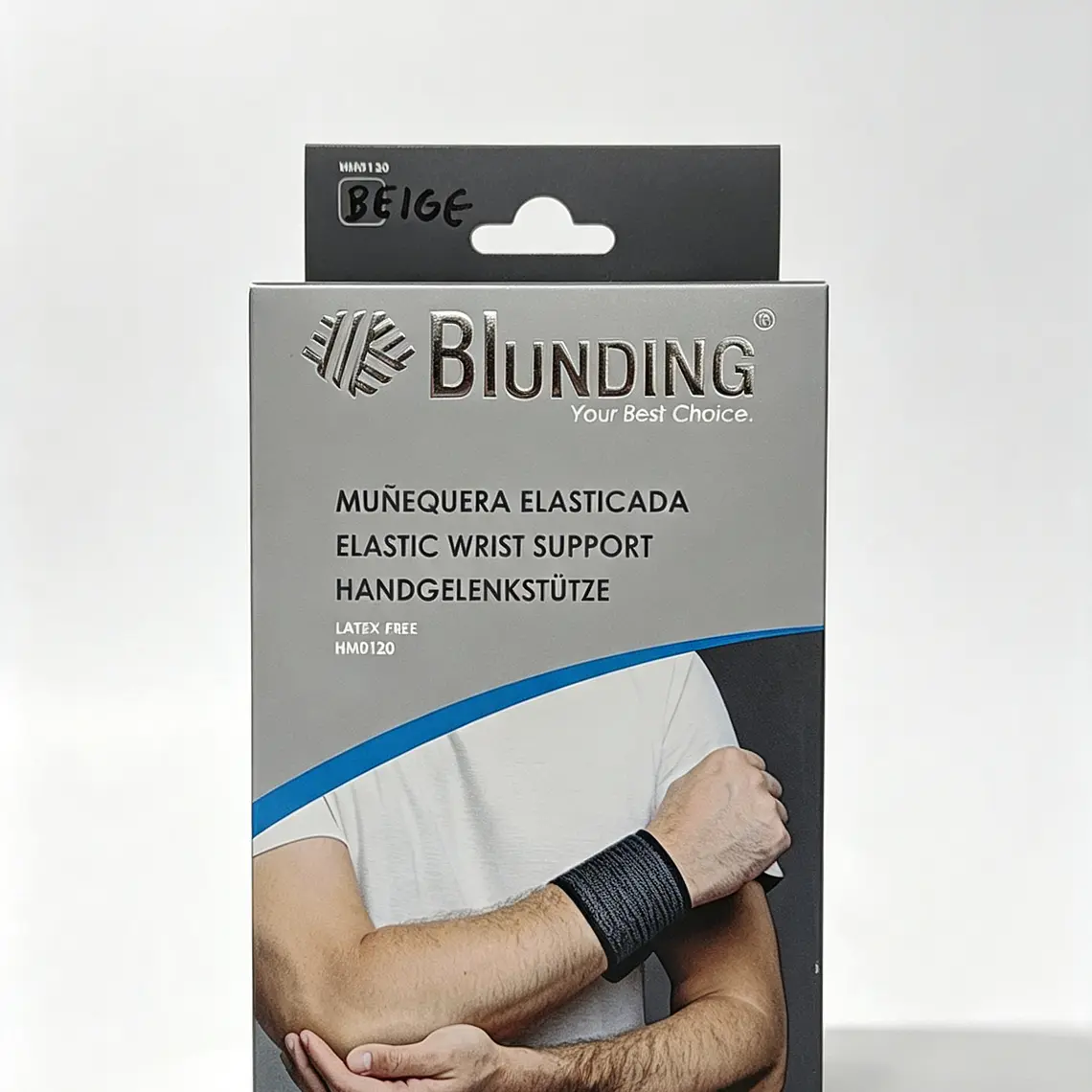 MUÑEQUERA ELASTICADA BEIGE TU 1