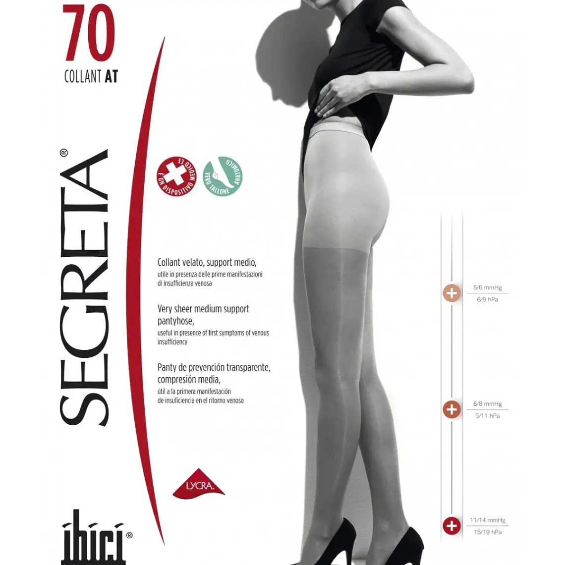 Panty Ibici Segreta 70 compresión graduada 11-14 mmHg 1