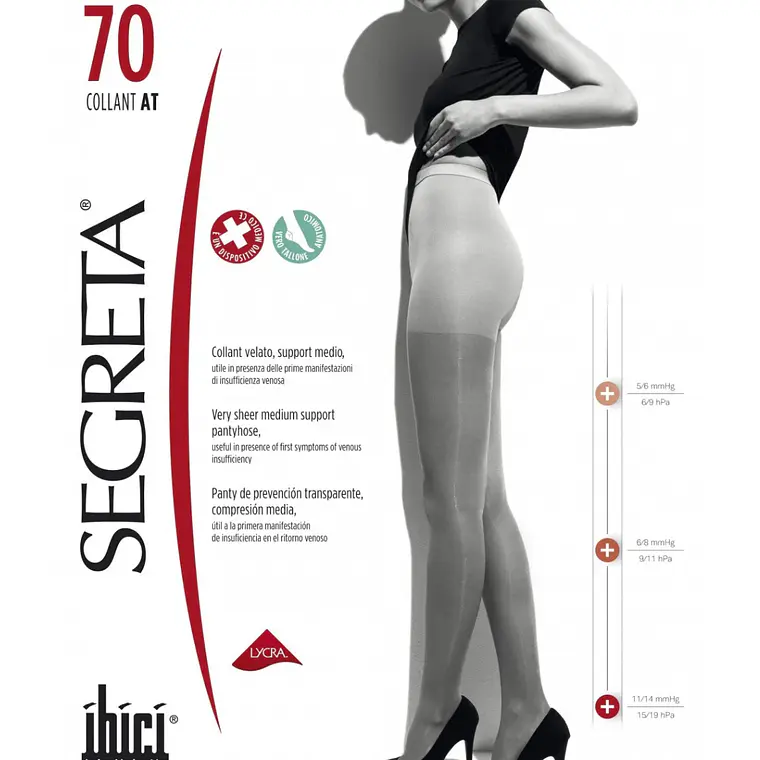 Panty Ibici Segreta 70 compresión graduada 11-14 mmHg 1