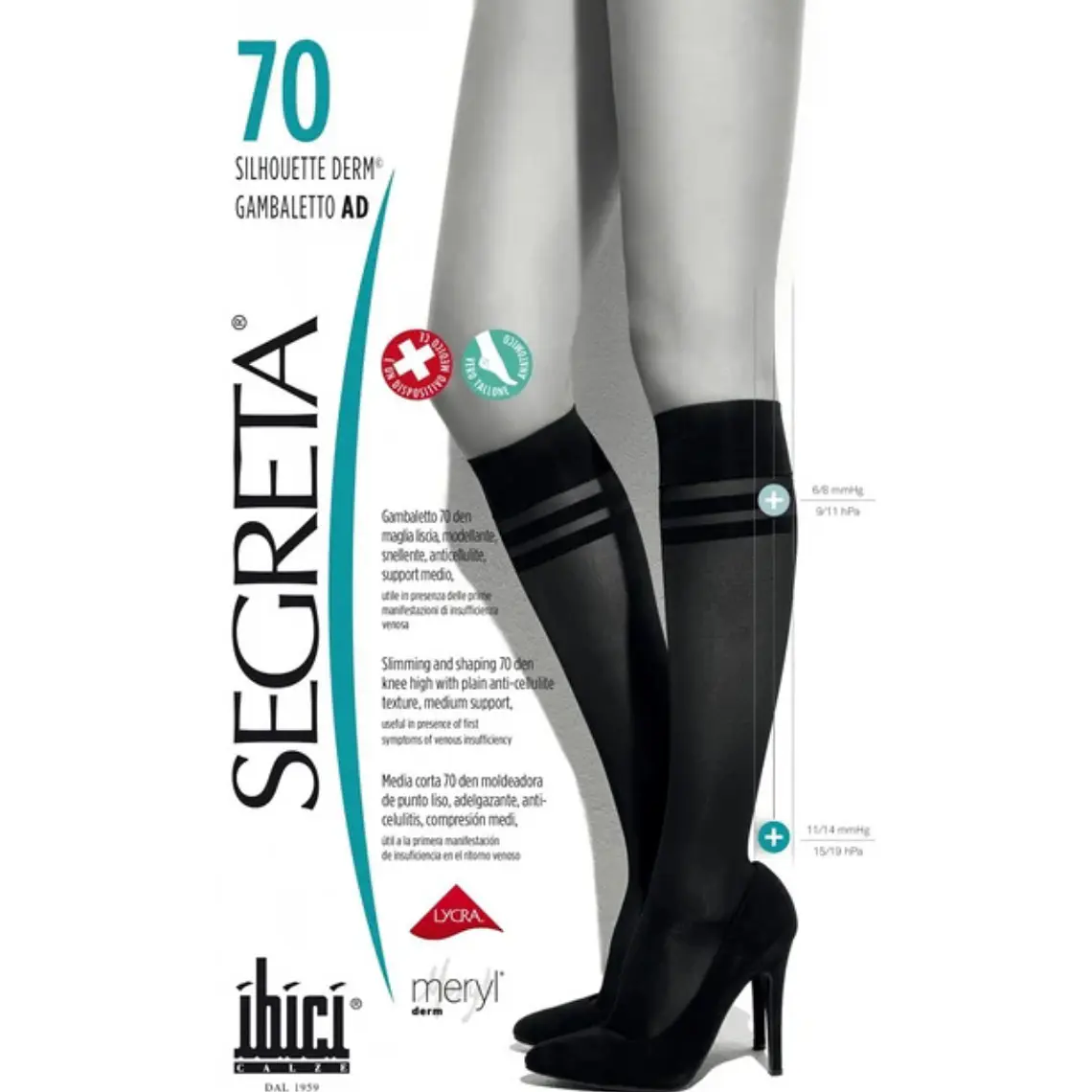 MINI MEDIA Gambaletto Ibici 70 Silhoutte compresión graduada 11-14 mmHg 1
