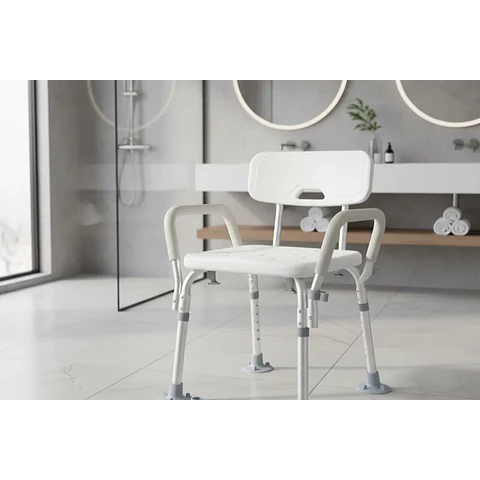 SILLA DE DUCHA C/ APOYA BRAZOS