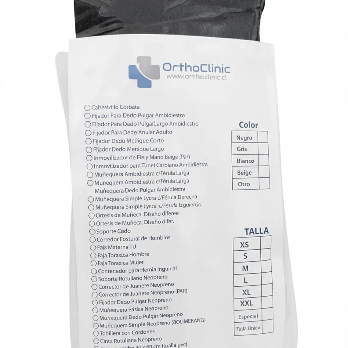 MUÑEQUERA AMBIESTRA CON DEDO PULGAR TALLA M ORTHOCLINIC 2