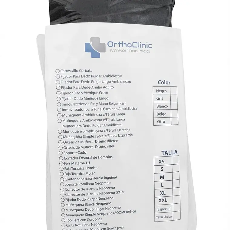 MUÑEQUERA AMBIESTRA CON DEDO PULGAR TALLA M ORTHOCLINIC 2