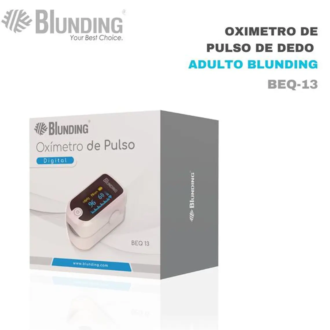 OXIMETRO DE PULSO DE DEDO - BLUNDING 1