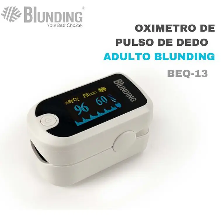 OXIMETRO DE PULSO DE DEDO - BLUNDING 3