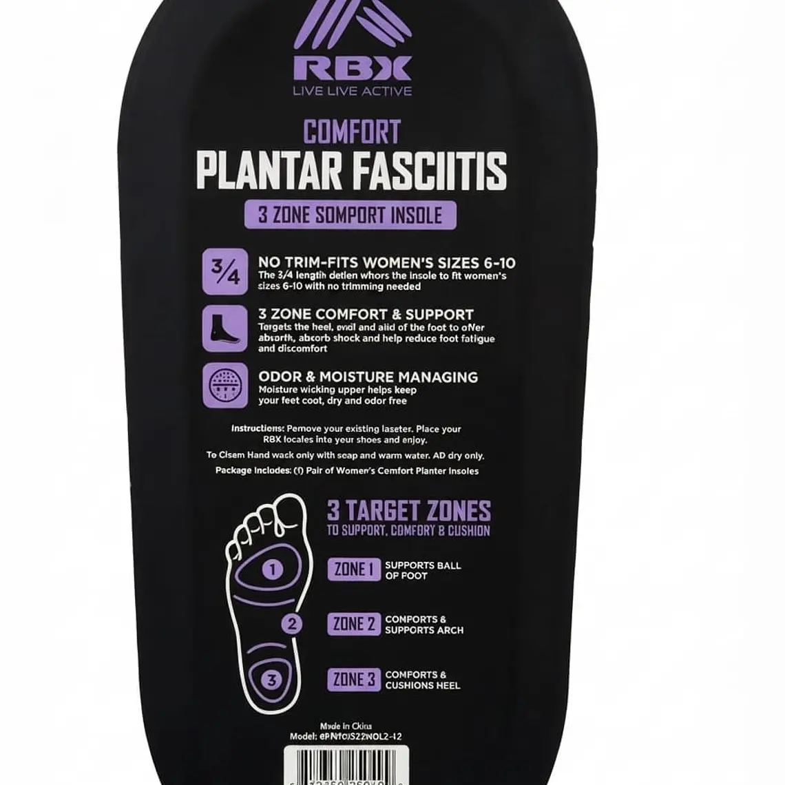 PLANTILLA FASCITIS RBX MUJER 2