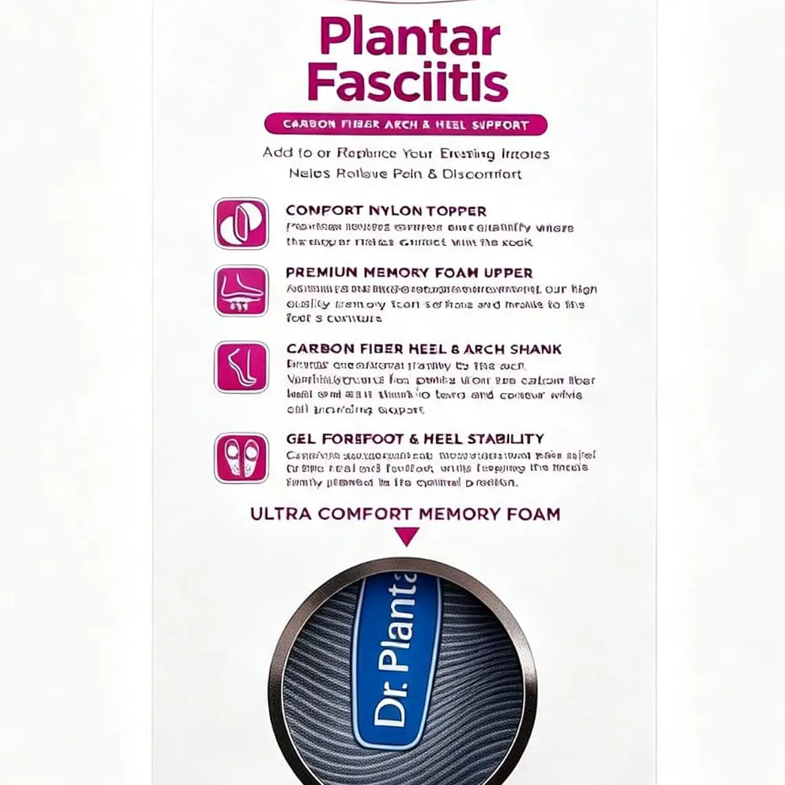 PLANTILLA FASCITIS DR PLANTAR MUJER 2