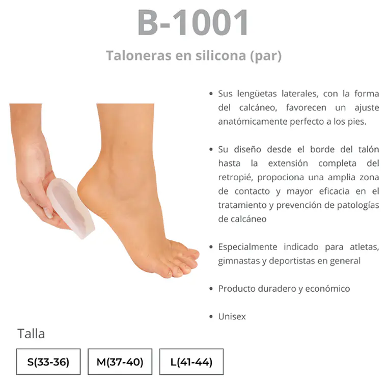 TALONERA DE GEL SILICONA SOFT - TALLA L 2