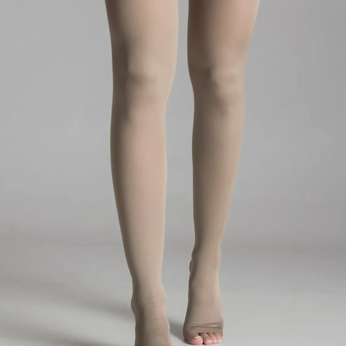 MEDIA LIGA 30/40 DENIER 280 TALLA 4 BEIGE PUNTA ABIERTA 2