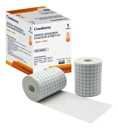 venda adhesiva fijacion stretch 5 x 10 cm