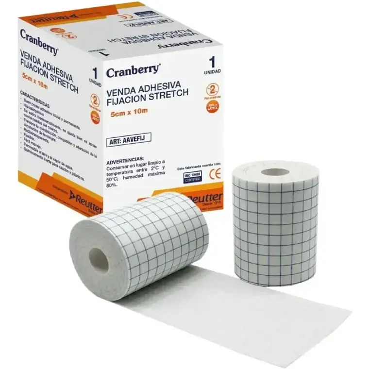 venda adhesiva fijacion stretch 5 x 10 cm 1