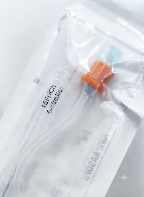 Sonda foley adulto SILICONA 2 vias con balon N°16