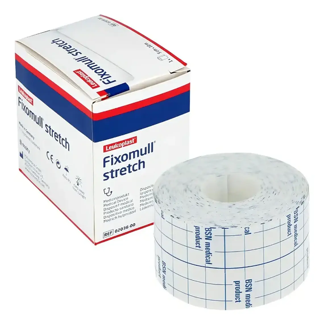 FIXOMULL STRETCH 5 CM X 10 M - LEUKOPLAST 1