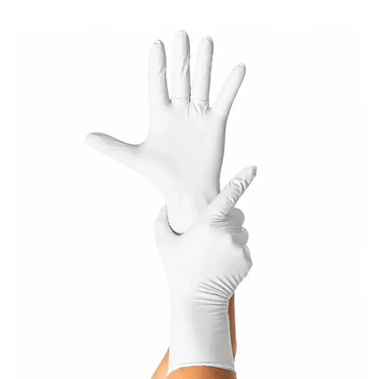 GUANTES NITRILO BLANCO - TALLA L 2