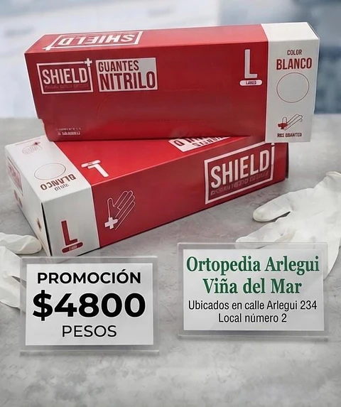 GUANTES NITRILO BLANCO - TALLA L