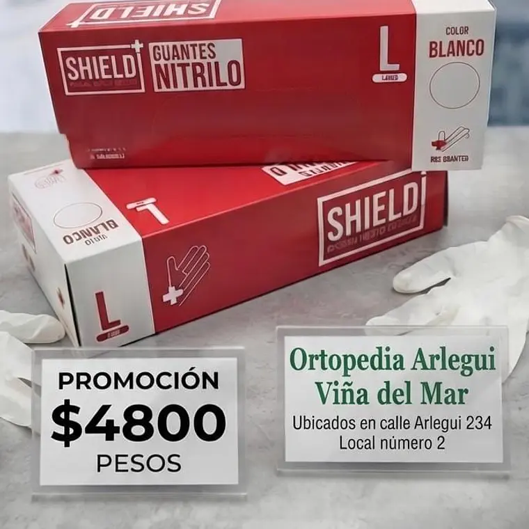 GUANTES NITRILO BLANCO - TALLA L 1