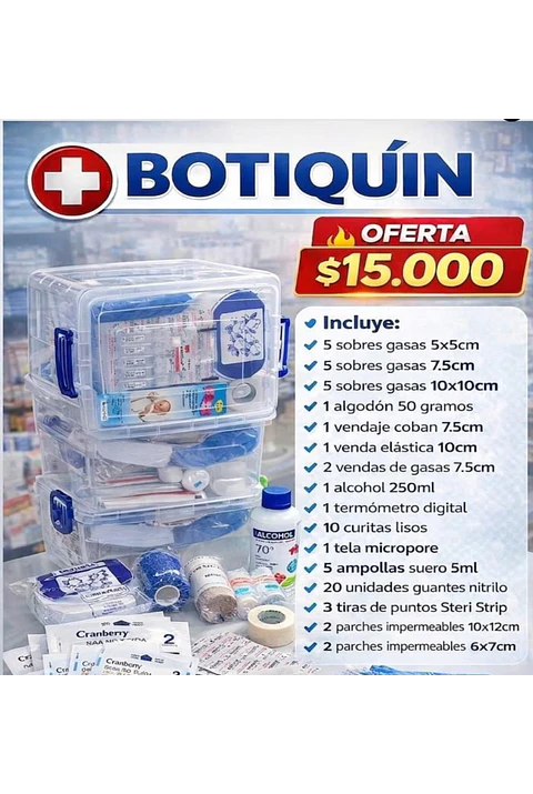 BOTIQUIN PRIMEROS AUXILIOS PROMOCION