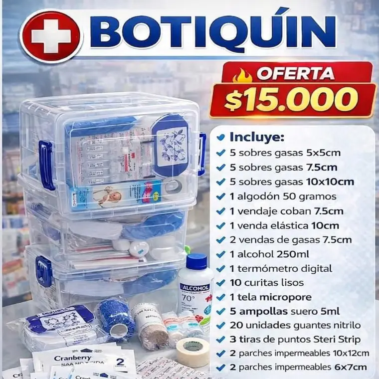 BOTIQUIN PRIMEROS AUXILIOS PROMOCION 1