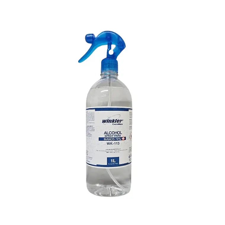 ALCOHOL SPRAY PARA MANOS 70% 1LITRO CON GATILLO - WINKLER 1