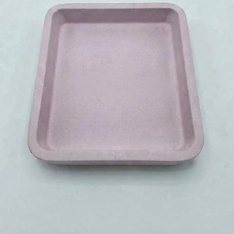 BANDEJA ACANALADA ROSADA 18 CM