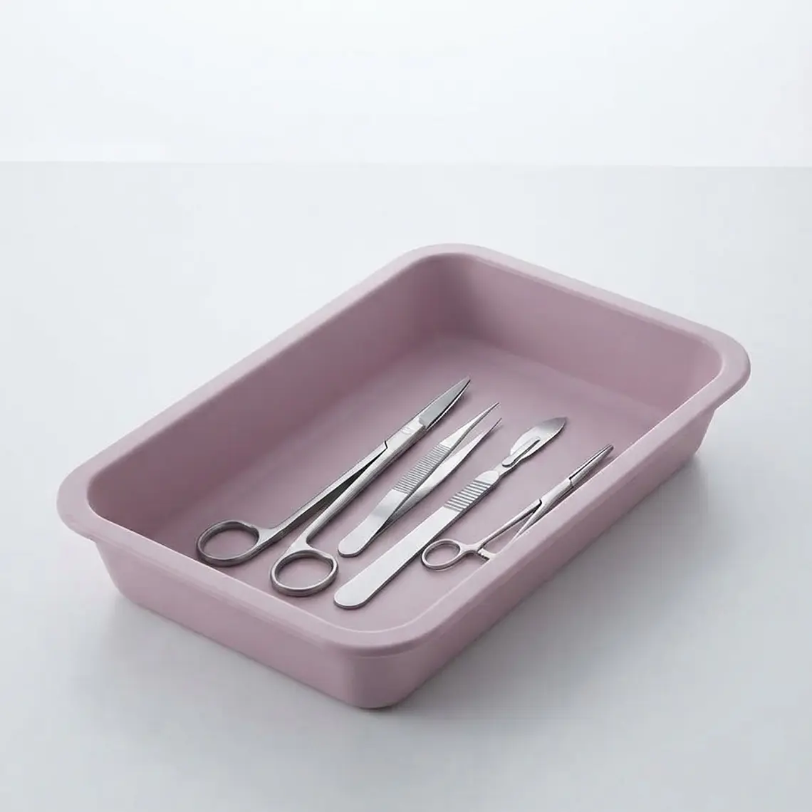 BANDEJA ACANALADA ROSADA 18 CM 2