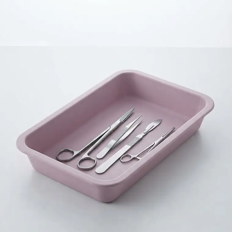 BANDEJA ACANALADA ROSADA 18 CM 2