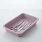 BANDEJA ACANALADA ROSADA 18 CM - Miniatura 2