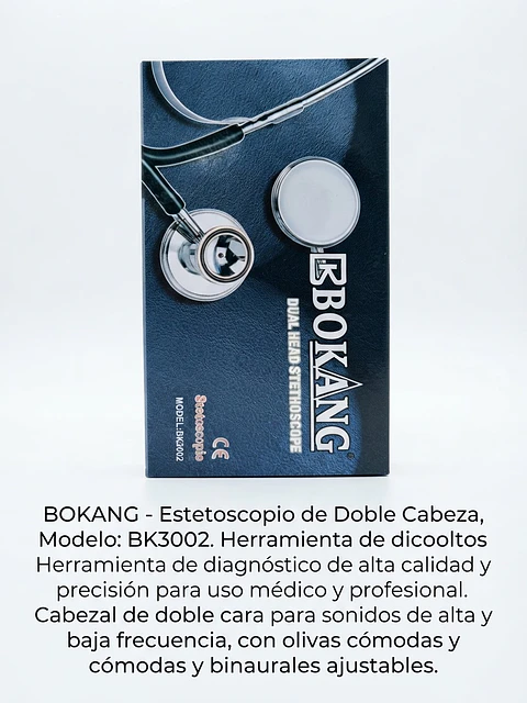 FONENDOSCOPIO DOBLE CAMPANA NEGRO