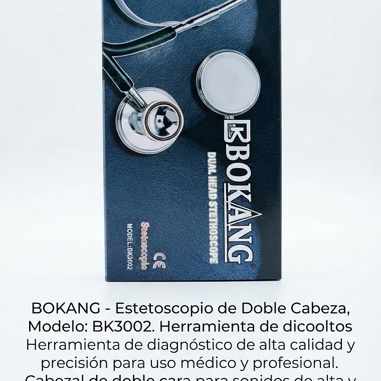 FONENDOSCOPIO DOBLE CAMPANA NEGRO 1