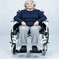 SILLA DE RUEDAS CROMADA PLEGABLE - Miniatura 1
