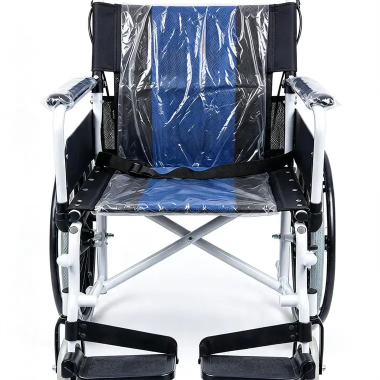 SILLA DE RUEDAS CROMADA PLEGABLE 2