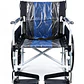 SILLA DE RUEDAS CROMADA PLEGABLE - Miniatura 2