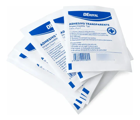 ADHESIVO TRANSPARENTE IMPERMEABLE 6CMX7CM