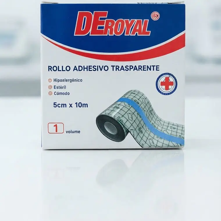 ROLLO ADHESIVO IMPERMEABLE 5CM X 10M - DEROYAL  1