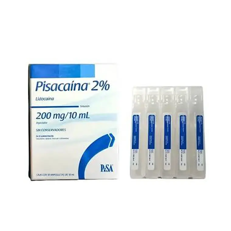 PISACAINA 2% - LIDOCAINA INYECTABLE 1