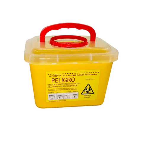 CAJA CONTENEDOR DESECHOS CUADRADA 1 LITRO