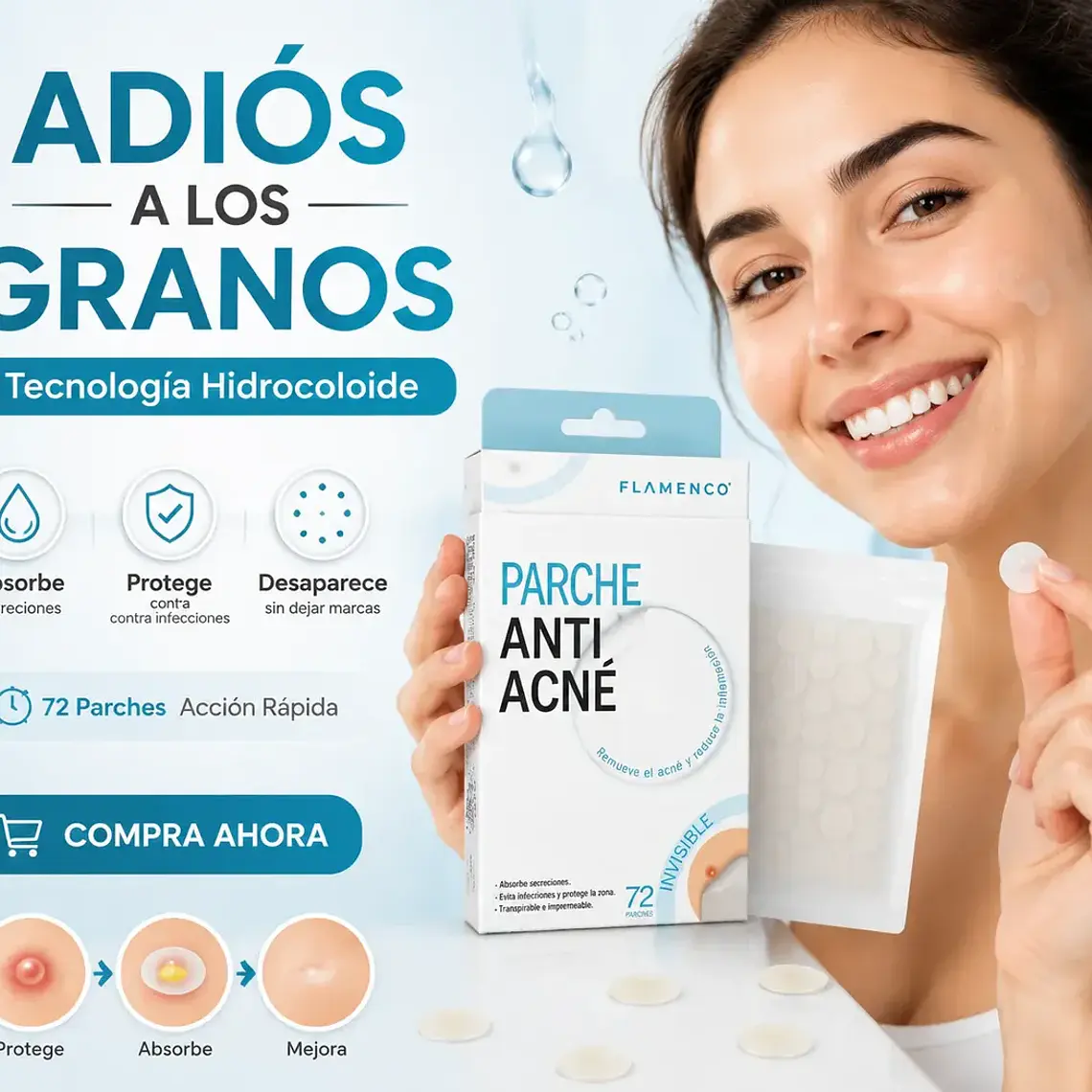 PARCHE ANTIGRANITOS - HIDROCOLOIDE 2