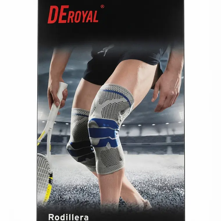 RODILLERA GRIS CON REFUERZO - TALLA L -DEROYAL 1