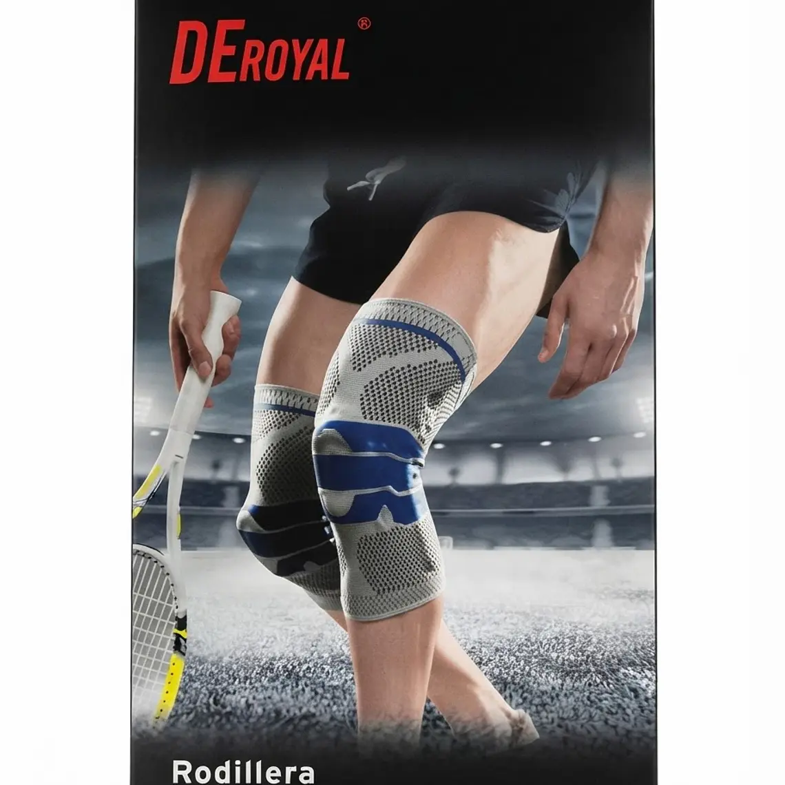 RODILLERA GRIS CON REFUERZO - TALLA S- DEROYAL 1