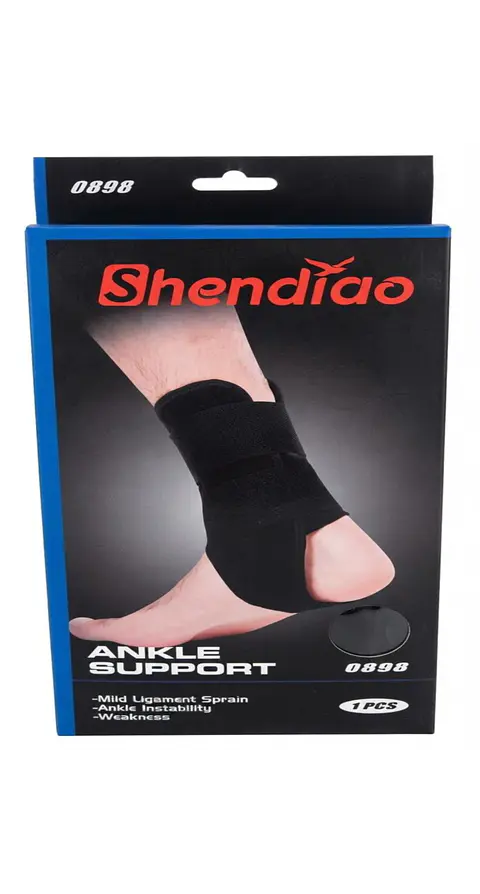 TOBILLERA CON BARRAS LATERALES Y VELCRO - SIBOTE